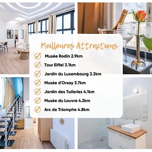 Le Brando Loft - 10 Pers - 3 - 2 Salles De Bain Appartement Paris
